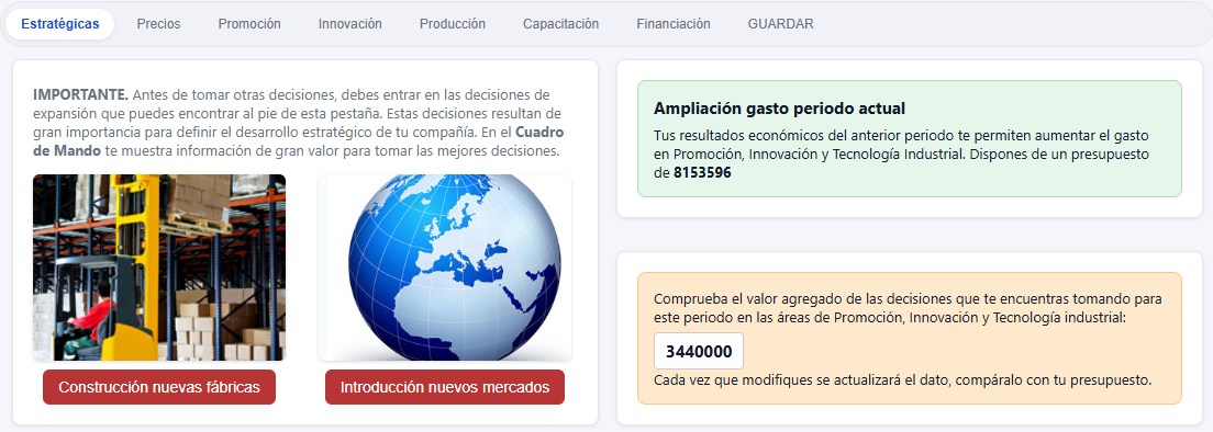 Decisiones estratégicas