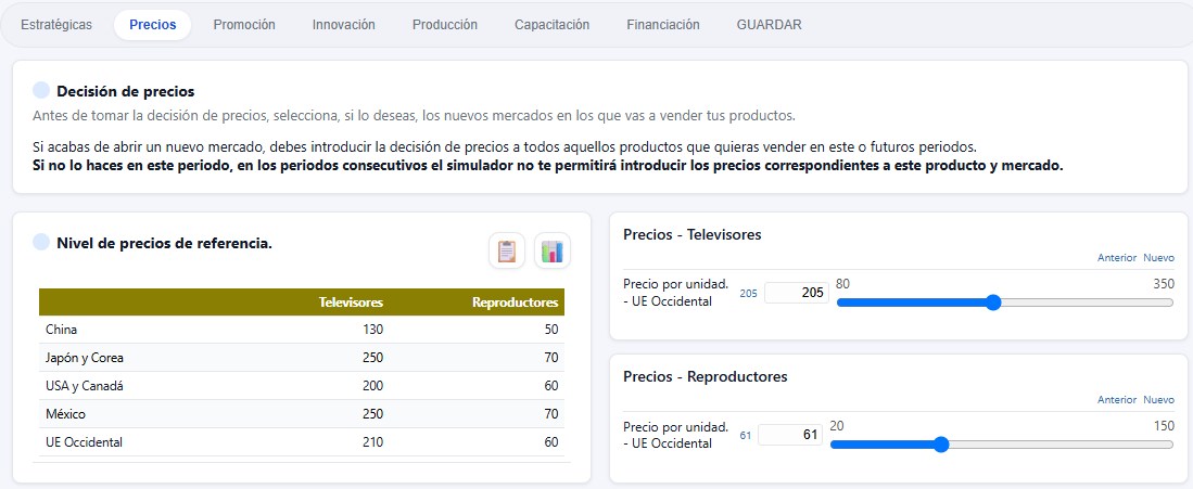 Decisiones de precios